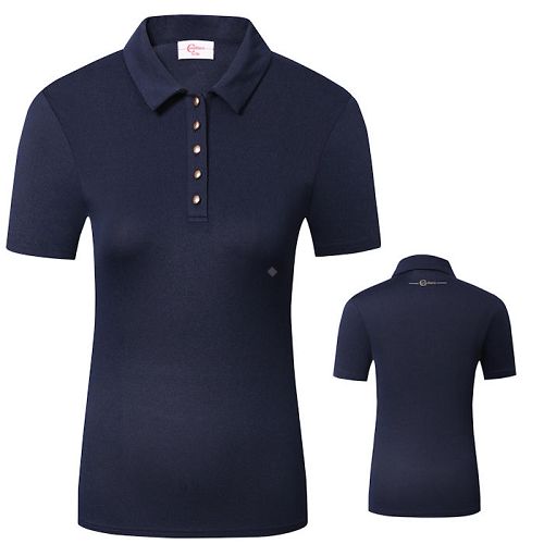 Jeździecka koszulka polo COVALLIERO granatowa