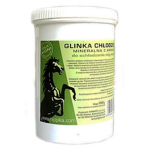 HIPPIKA Glinka chłodząca - mineralna z arniką 1000g+500g GRATIS