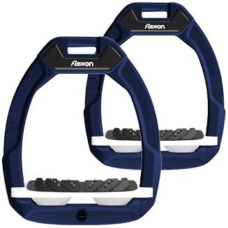 FLEX-ON Strzemiona SAFE-ON - inclined ULTRA grip - blue navy - granatowa ramka - biała wkładka - biały elastomer