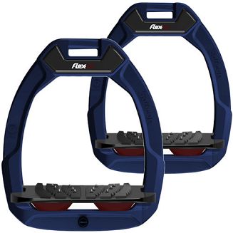 FLEX-ON Strzemiona SAFE-ON - inclined ULTRA grip - blue navy - granatowa ramka - czarna wkładka - bordowy elastomer