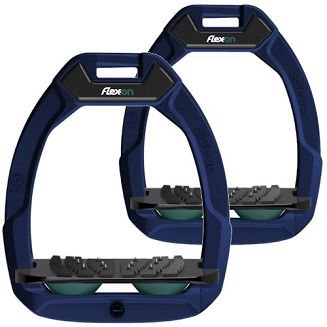 FLEX-ON Strzemiona SAFE-ON - inclined ULTRA grip - blue navy - granatowa ramka - czarna wkładka - ciemnozielony elastomer