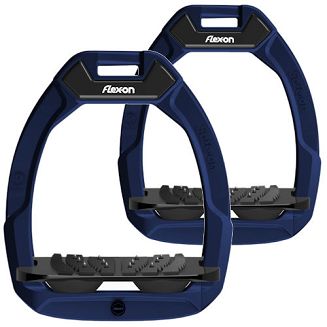 FLEX-ON Strzemiona SAFE-ON - inclined ULTRA grip - blue navy - granatowa ramka - czarna wkładka - czarny elastomer