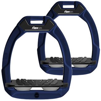 FLEX-ON Strzemiona SAFE-ON - inclined ULTRA grip - blue navy - granatowa ramka - czarna wkładka - popielaty elastomer
