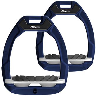FLEX-ON Strzemiona SAFE-ON - inclined ULTRA grip - blue navy - granatowa ramka - szara wkładka - szary elastomer