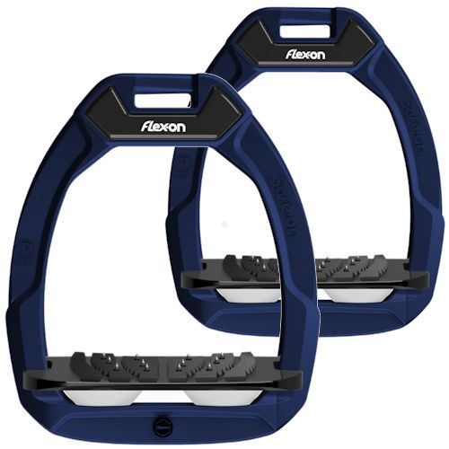 FLEX-ON Strzemiona SAFE-ON - inclined ULTRA grip - blue navy - granatowa ramka - czarna wkładka - biały elastomer