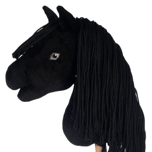 Konik zabawka Hobby Horse HKM Professional Slim Line Black / 15526