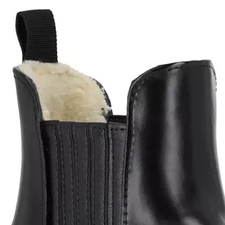 Synthetic pull-on jodhpur boots, lined, QHP Adult black/ 7093 - 3