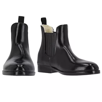 Synthetic pull-on jodhpur boots, lined, QHP Adult black/ 7093 - 2