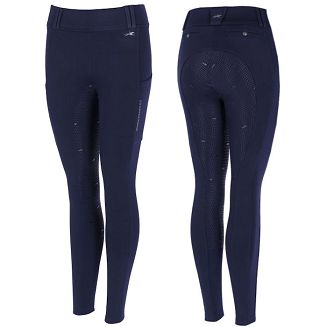 Bryczesy - leginsy damskie, ocieplane SCHOCKEMÖHLE Dorina pełny silikonowy lej Dark Navy / 2171-00079 - 2