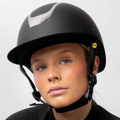 Kask Jeździecki B VERTIGO Majoris T-II, Mips®, Black-Gunmetal, CE EN 1384:2023