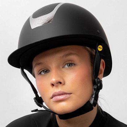 Riding Helmet B VERTIGO Majoris T-II, Mips®, Black-Gunmetal CE EN 1384:2023