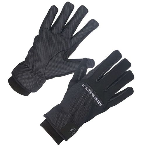 Winter Riding Gloves QHP Waterproof Siberië Black/ 7230