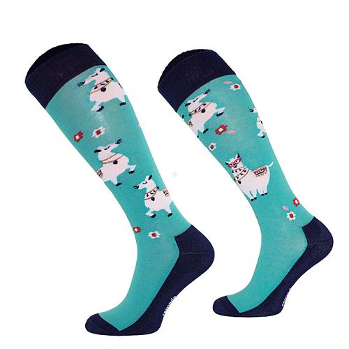 Horse Knee High Socks  Alpaca Mints / SJBW