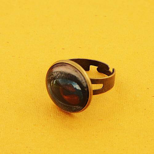 1242 OLD FASION Fingerring  necklace with horse