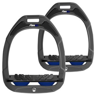 FLEX-ON Strzemiona Green Composite - inclined ULTRA grip - dark grey - czarna wkładka - granatowy elastomer