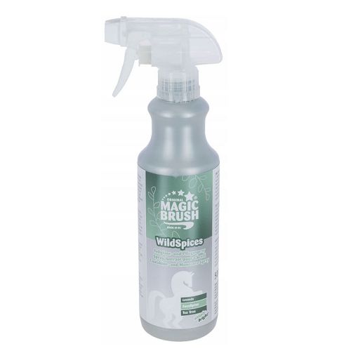MagicBrush ManeCare Wild Spices to profesjonalny spray do sierści, grzywy i ogona konia, który łączy skuteczne działanie pielęgnacyjne z wyjątkową kompozycją zapachową.