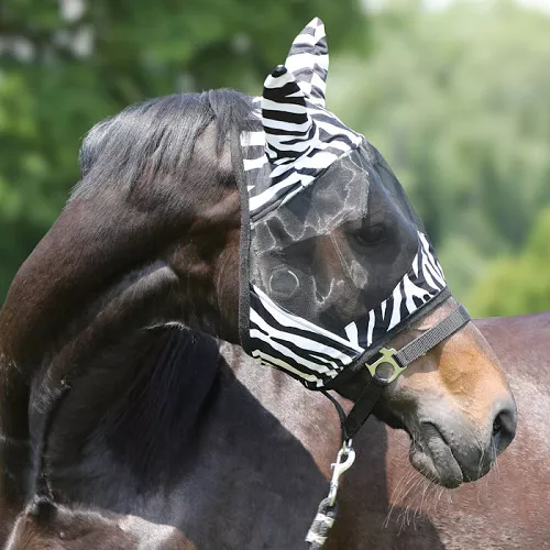 Fly Mask Y ZEBRA – Insect Protection for Horses / 186801