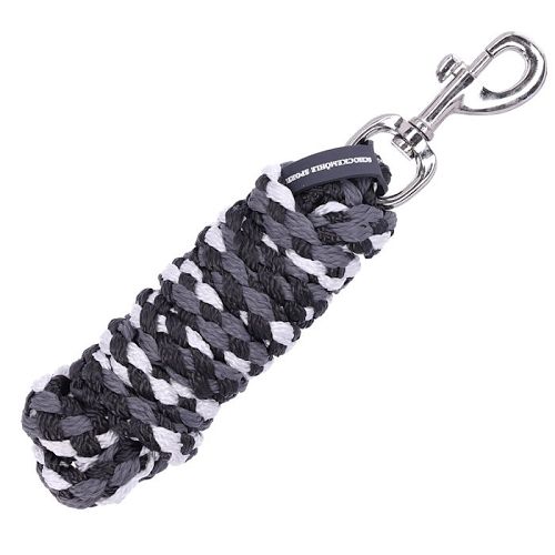 Lead Rope SCHOCKEMÖHLE Catch Style with swivel snap hook,  Dark Grey/Grey/Silver - 1320-00023