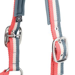 Headcollar ESKADRON Double Pin, Steel blue-Greig-Coral Blossom / 420175 - 2