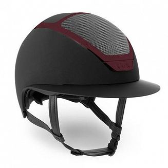 Kask jeździecki KASK DOGMA PAINTED czarny z ramką burgundy / HHE00027.365