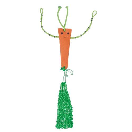 Zabawka do boksu z siatką na siano QHP / 5376 - kształt marchewka - carrot.