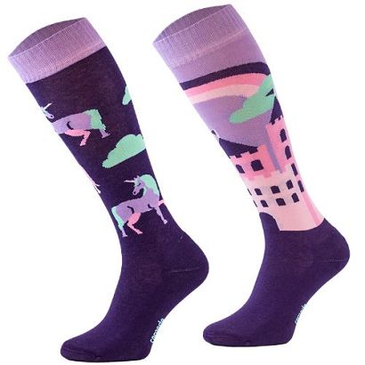Horse Knee High Socks - Unicorn Castle / SJBW