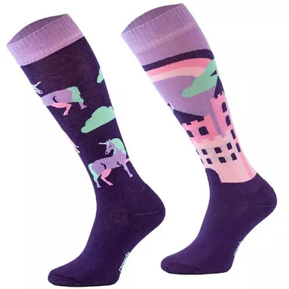 Horse Knee High Socks - Unicorn Castle / SJBW