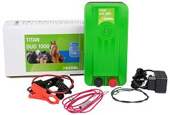Elektryzator sieciowo akumulatorowy KERBL Titan Duo 1000 / 392513