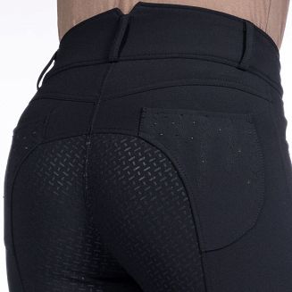 Bryczesy damskie HKM Savona pełny silikonowy lej - black / 13945 - 5