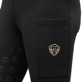 Bryczesy - legginsy jeździeckie dziecięce COVALLIERO  Black - 2