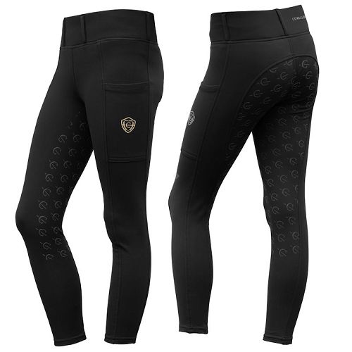 Bryczesy - legginsy jeździeckie dziecięce COVALLIERO  Black