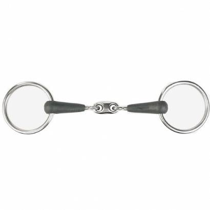 Loose Ring Double-Jointed Rubber Bit HORZE