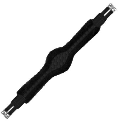 Popręg ANATOMICZNY MATTES Slim Line z futrem naturalnym