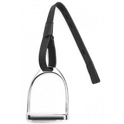Synthetic Stirrup Leathers WINTEC Pro Webbers – buckle-free, black / 2020