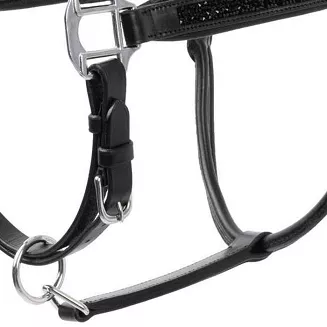 Leather halter DELEMONT - black - 7
