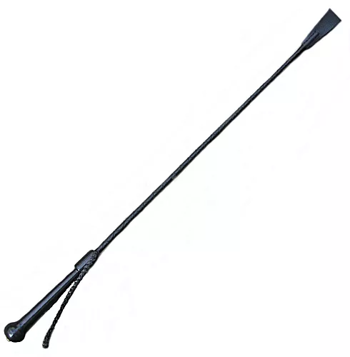 PRZYBYLSKI Leather whip with wooden handle