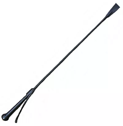 PRZYBYLSKI Leather whip with wooden handle
