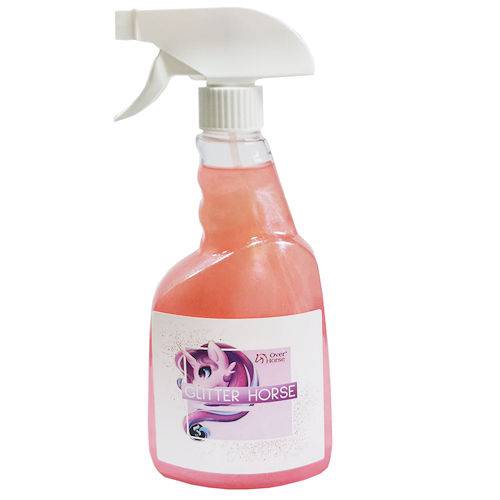 Preparat z brokatem do sierści , grzywy i ogona OVER-HORSE Glitter Unicorn Spray / 500ml