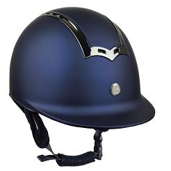 Riding helmet HORSENJOY Genius Gun Smoke, VG-11 - navy