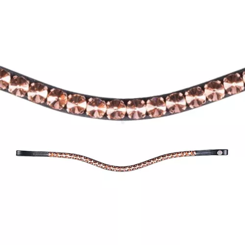 Naczółek do ogłowia HKM Rosegold Glamour / 13624