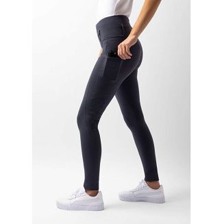 Ocieplane bryczesy damskie SERENA z  pełnym silikonowym lejem - ink navy - 3