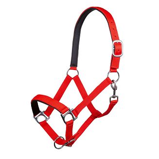 Head collar soft padding  HKM Stars Red / 6613 - 2