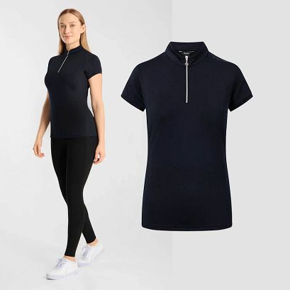Women's Riding Shirt HORZE Mina, Dark Navy / E9SE