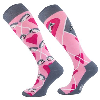 Riding Knee Socks SJBW 42 Hobby Horse 1 Pink