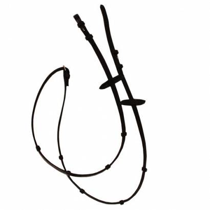 DAW-MAG Leather reins with rubber  / 17010