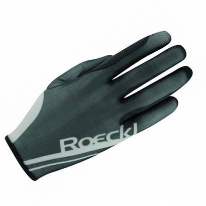 Rękawiczki jeździeckie letnie ROECKL® Moyo / 310002 - Kolor  grafitowy - black shadow.