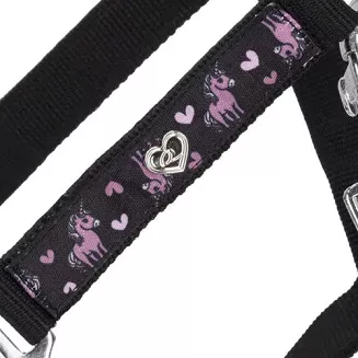 Kantar taśmowy, podszywany QHP Lize Black-Violet / 1200 - 5