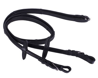 QHP Leather Reins with Concealed Stops / 2032