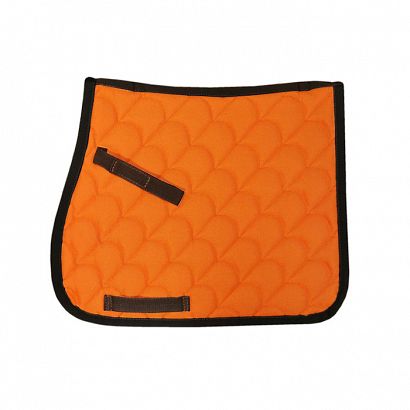 Cotton saddle pad VS Shetty MUSTANG, orange and brown / 3019