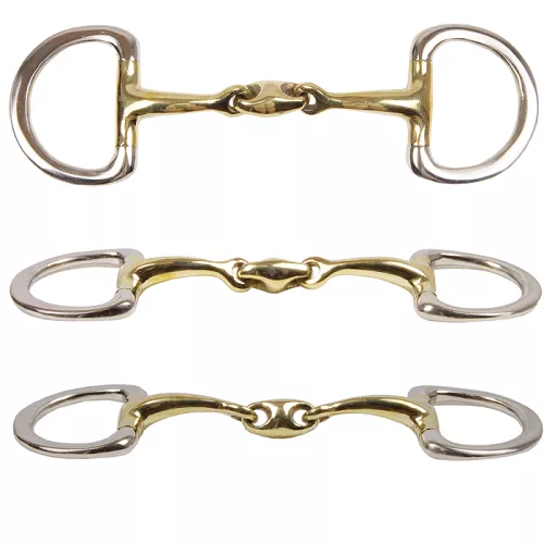 15167 STALLION NY Eggbutt bit with link, german silver